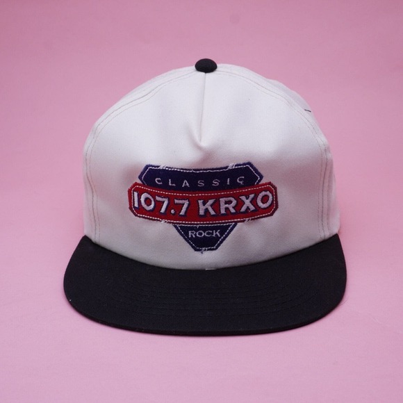 VTG KRXO 107.7 FM Radio Station Classic Rock Snapback Hat: My Eazy KAEZ/KIMY - Picture 1 of 7